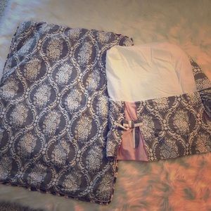 Baby girl infant bedding (comforter and bed skirt)